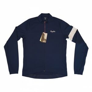 NWT Rapha Men’s Core Thermal Long Sleeve Cycling Jersey Navy White L